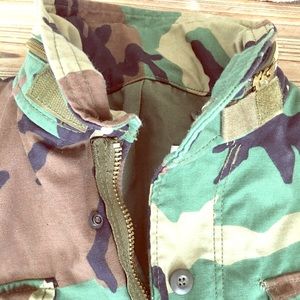 Vintage M 65 Woodland Camo Winter Jacket